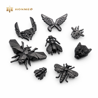 Étiquettes métalliques rondes personnalisées HONMEO, étiquettes métalliques en relief pour jeans, étiquettes pour vêtements en denim, fabricant en gros