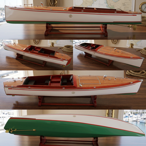 Modèle de bateau en bois Charles D. Mower Number Boat SB0094P - Bateau artisanal en bois - Product Image 2
