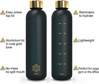Bouteilles d'eau en verre pour boisson, style sportif, couvercle en verre personnalisé de haute qualité