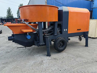 Mesin pompa beton untuk proyek konstruksi memakai Mini 20-30m Jinan/h mesin pompa beton Diesel Harga Trailer