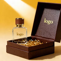 Flacon de parfum et de crème pour le visage en verre vide de luxe OEM, 30 ml/50 ml/100 ml, haute qualité, design unique, avec pompe pulvérisatrice, emballage personnalisé