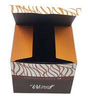 Boîte d'emballage de chocolat de luxe personnalisée pour Noël et mariage, en papier UV, pour usage alimentaire industriel, avec gaufrage et pelliculage mat