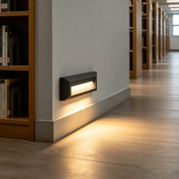 Lampu LED Linear Minimalis untuk Tangga & Dinding, Profil Rendah, Pemasangan di Permukaan untuk Tangga, Koridor, Dinding Pintu Masuk, Jalan Luar Ruangan