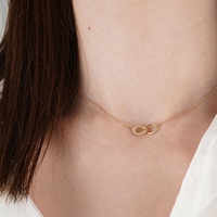 Pendentif circulaire torsadé en argent massif 925, collier délicat, bijoux