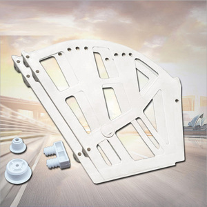 Zapatero de tres niveles ABS, plegable, de pared, accesorios de ferretería de plástico para muebles, para armario de zapatos - Product Image 1