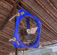 Ventilateur d'extraction pour bâtiment d'élevage, ventilateur de refroidissement pour ferme d'élevage 1380 mm, ventilateur de ventilation directe pour grange