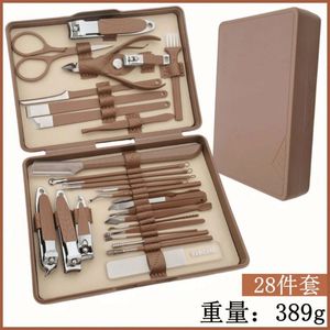 Estuche <span class=keywords><strong>de</strong></span> viaje con marco metálico y estampado <span class=keywords><strong>de</strong></span> leopardo, juego <span class=keywords><strong>de</strong></span> <span class=keywords><strong>manicura</strong></span> y pedicura <span class=keywords><strong>de</strong></span> 9 piezas <span class=keywords><strong>para</strong></span> mujer, marca privada, polvo suelto. - Product Image 2
