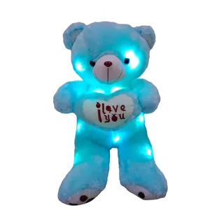 Oso de peluche brillante, muñecos de peluche, venta al por mayor, oso de peluche luminoso, juguetes personalizados, oso de peluche brillante, juguete de peluche