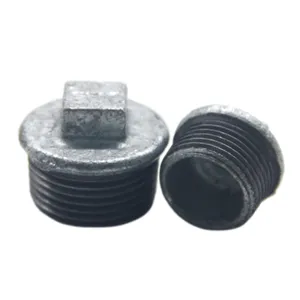 Advanced technology malleable iron pipe fittings thread plug for electric power construction