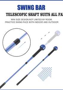Precio al por mayor Eje telescópico Swing bar Interior Exterior Flex bar Swing Stick Toda la familia Golf Training Aid Kid Golf Trainer - Product Image 4