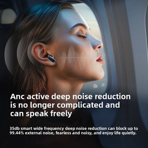 ANC + ENC Tai nghe nhét tai khử tiếng ồn kép Tai nghe không dây màn hình kỹ thuật số mới đa chức năng màn hình cảm ứng đủ màu - Product Image 2