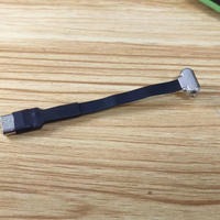 Câble de charge plat à angle droit USB type C à C FPC Câble de charge USB C mâle à femelle