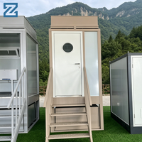 Conteneur modulaire à panneaux sandwich, toilettes portables écologiques modernes, lavabo, réservoir d'eau, événements en plein air, camping, bureau