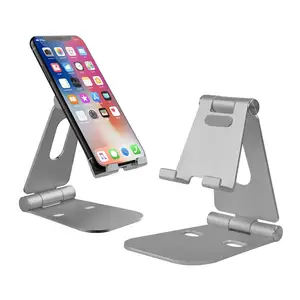 Draagbare Tafel Antislip Verstelbare Opvouwbare Metal Aluminium Mobiele Mobiele Telefoon En Tablet Houder Mobil Stand Voor Ipad