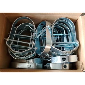Customized Galvanizing Clevis Hanger Pipe Clamp With Rubber With Nut for <b>Fastening</b> - Product Image 5