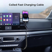 Kabel USB-C Gulung Retraktil Anti Kusut Desain Pegas Tembaga Murni Kabel Data Kustom Pengisian Cepat 3A untuk Komputer Mobil Kantor