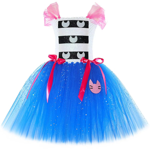 Robe de princesse en mousseline multicouche à sequins HaoLan de haute qualité pour filles, costume de cosplay <span class=keywords><strong>Gabby</strong></span> Doll pour la Journée des enfants - Product Image 5