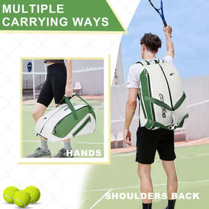 <span class=keywords><strong>Sac</strong></span> <span class=keywords><strong>de</strong></span> raquette <span class=keywords><strong>de</strong></span> <span class=keywords><strong>tennis</strong></span> en cuir PU imperméable personnalisé avec compartiment à chaussures 50-70L <span class=keywords><strong>Sac</strong></span> à dos <span class=keywords><strong>de</strong></span> <span class=keywords><strong>sport</strong></span> pour un rangement pratique - Product Image 4