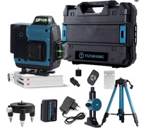FL02 niveau Laser 4D à nivellement automatique professionnel mesure 16 lignes avec croix de tuile de nivellement de bâtiment de lumière verte