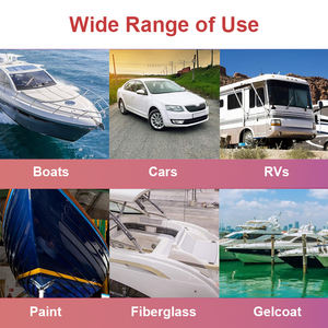 Tampon de polissage double face en laine de 9 pouces avec filetage 5/8-11 - Product Image 6