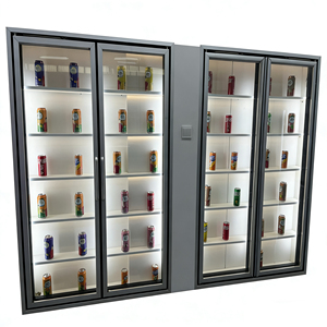 Unidad Comercial Deslizante de Doble Temperatura con Puerta de Vidrio para Ahorro de Espacio, para Latas de Refresco Refrigeradas y Bocadillos, Promueve Compras, Edición Limitada - Product Image 6