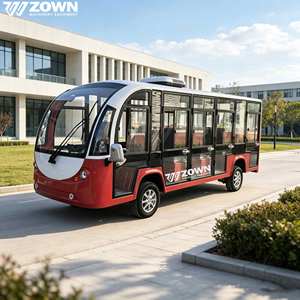 Autobús Eléctrico Turístico Económico al por Mayor con Cabina Cerrada para Servicio de Transporte en Complejos Turísticos de Aguas Termales y Parques Industriales - Product Image 1