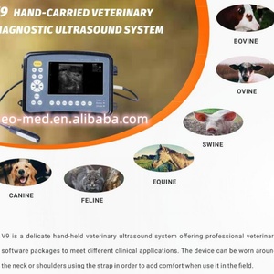 Échographe vétérinaire portable, scanner ultrasonore pour animaux, ultrasonido portatil V9 - Product Image 4