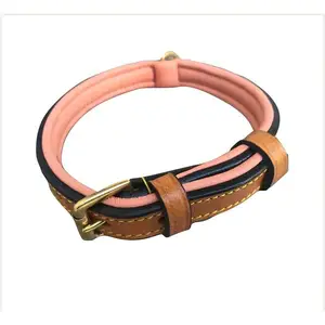 High Quality Hand Woven Two-color Genuine Leather Dog Leash