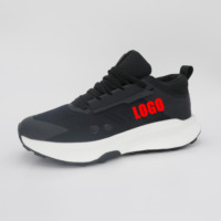2025 personnalisé léger résistant à l'usure respirant maille baskets pour hommes nouveau Style à lacets chaussures de course tendance de la mode pour la marche