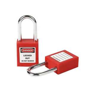 Cadenas de sécurité en nylon de qualité supérieure direct d'usine de la Chine clé étanche déverrouiller le dispositif de verrouillage durable antivol poli - Product Image 2