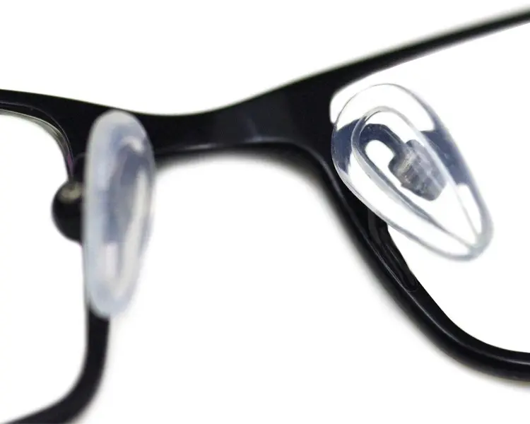 Umwelt freundliche transparente optische Brille Teil Brille Anti-Rutsch-Gummi-Plug-In-Zubehör Weiche Silikon-Nasen pads