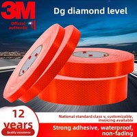 Bandes réfléchissantes de qualité diamant 3M 4084, orange fluorescent, phosphorescentes, haute luminosité, anti-collision, adhésif double face