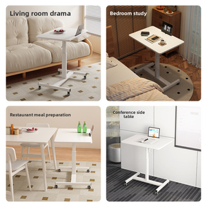 Station de travail mobile multifonctionnelle avec système de levage à manivelle, <span class=keywords><strong>bureau</strong></span> large adapté à la chambre à coucher, au salon, au <span class=keywords><strong>bureau</strong></span>, au dortoir - Product Image 5