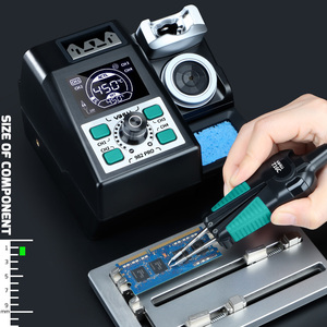 Pince à dessouder et fer à souder 2-en-1 YIHUA 982 PRO pour soudage SMD, compatible avec microscope et station de dessoudage à pointe C45 W296 - Product Image 1