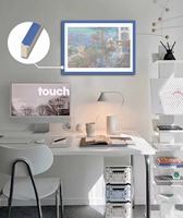 2024 nouveau Design Macaron Style rustique en plastique bois comme flottant peinture à l'huile cadre photo moulures