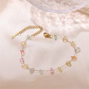 Nouvelle arrivée Bracelet en <span class=keywords><strong>pierre</strong></span> naturelle en acier titane polyvalent pour femme - Product Image 5