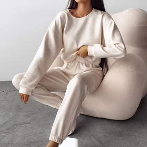 Conjunto de Bordado de Moda Vintage, Sudadera con Capucha de Algodón Grueso de Alta Calidad Personalizada, Sudadera con Capucha de Forro Polar, Sudadera con Capucha para Mujer de Alta Calidad - Product Image 2