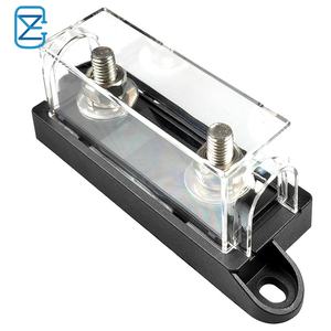 Max 60V DC Anm Mega support de voiture couvercle Transparent faible <span class=keywords><strong>rupture</strong></span> <span class=keywords><strong>12V</strong></span> Automobile Auto lame fusible bloc pour voiture cuivre plastique - Product Image 4