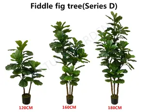 Ficus Lyrata ต้นมะเดื่อเทียม,ต้นมะเดื่อปลอมทำจากพลาสติกเทียมตามสั่งสำหรับประดับตกแต่งบ้าน