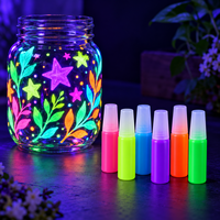 Peinture acrylique lumineuse 6 ml, pigment 3D qui brille dans le noir, absorbant la lumière, imperméable, résistant au soleil, revêtement artistique pour peinture à la main