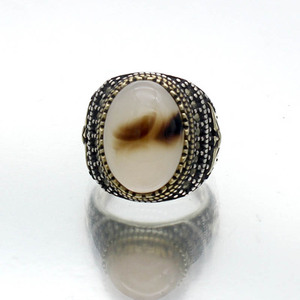 Nhẫn Đeo Tay Đá Hồng Ngọc Cổ Trang Sức Thời Trang Cho Nam Nhẫn Thổ Nhĩ Kỳ Bạc Ý 925 - Product Image 5