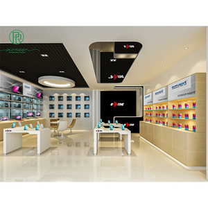 Rak Display Laptop Meja Ponsel Kayu Pioneer Desain Toko Retail Komputer - Product Image 1