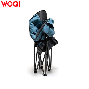 Silla Plegable Extra Grande para Camping Woqi, Marco de Aluminio, Soporta 150 Kg, Tela Oxford Azul Pavo Real, Silla de Jardín - Product Image 2