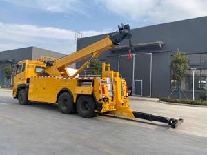 Nouveau Dongfeng 360 °   <span class=keywords><strong>Camion</strong></span> de remorquage à plateau plat 6x4 de 20 tonnes, transmission manuelle diesel pour le remorquage de véhicules et le déplacement de rotators - Product Image 6