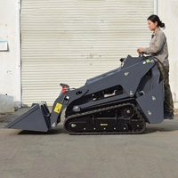 Mini-chargeuse sur chenilles V1100 pour travaux agricoles et de construction