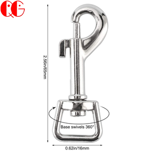 Broche de gatillo giratorio de alta resistencia de Metal de aleación de Zinc, hebilla de gancho, Clip de ojo giratorio DIY para collares, correa de perro, accesorio de Hardware - Product Image 2