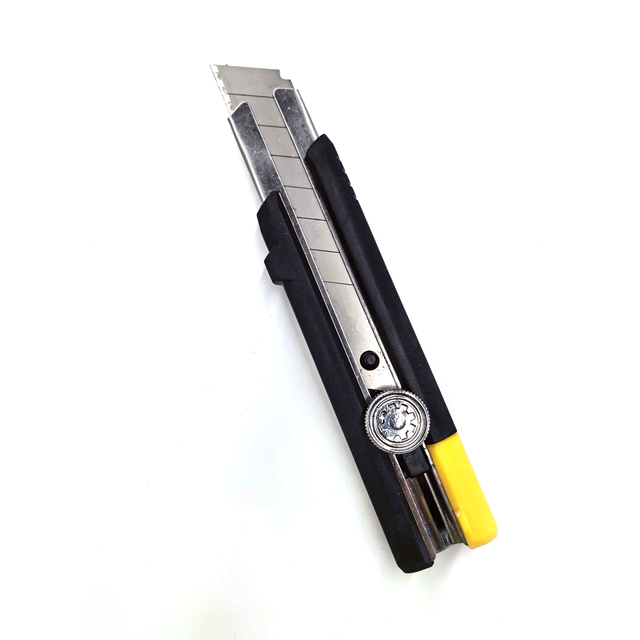 REEKE Electric Heavy-Duty Multifunctional Knife Stainless Steel Serrated Blade 25mm Width 4 Blades Push Button Industrial Grade
