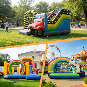 Château gonflable Spider-Man commercial avec toboggan, en PVC, facile à installer pour les enfants en plein air - Product Image 4