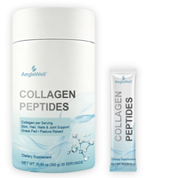 Poudre de collagène hydrolysé de type I et III, provenant de bovins nourris à l'herbe, OEM |   Soutien Peau Cheveux Ongles Articulations 300g Sachet Stick Marque Privée
