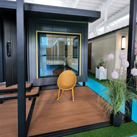 Studio modulaire préfabriqué clé en main de 20 pieds avec cuisine et salle de bain pour maison d'hôtes dans la cour